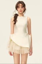 Liechti Floral Layer Mini Dress Flowering Girl