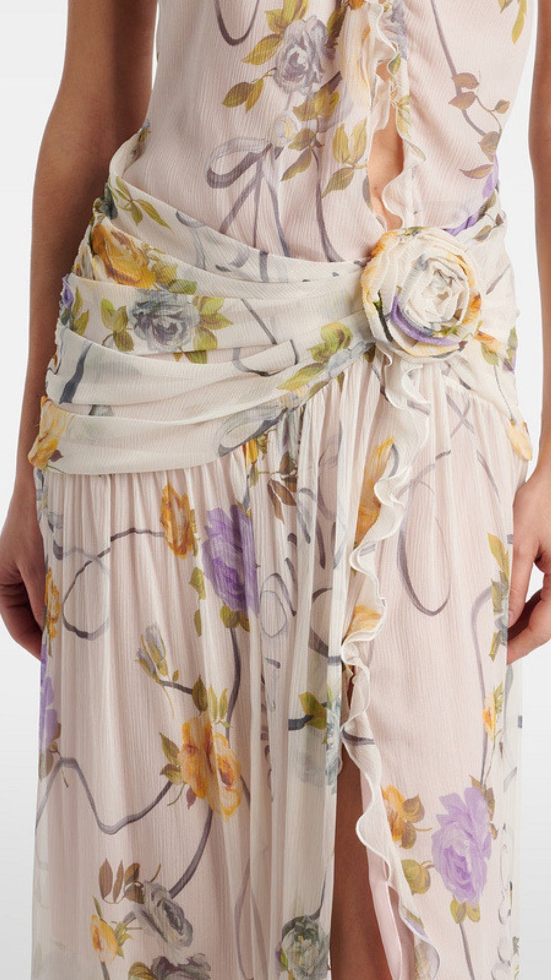 Femi Floral Printed Maxi Dress Flowering Girl