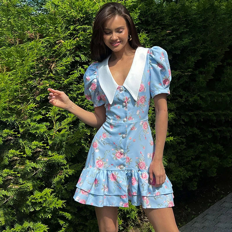 Mattie Mini Dress Flowering Girl