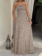 Francis Maxi Dress-Khaki Flowering Girl