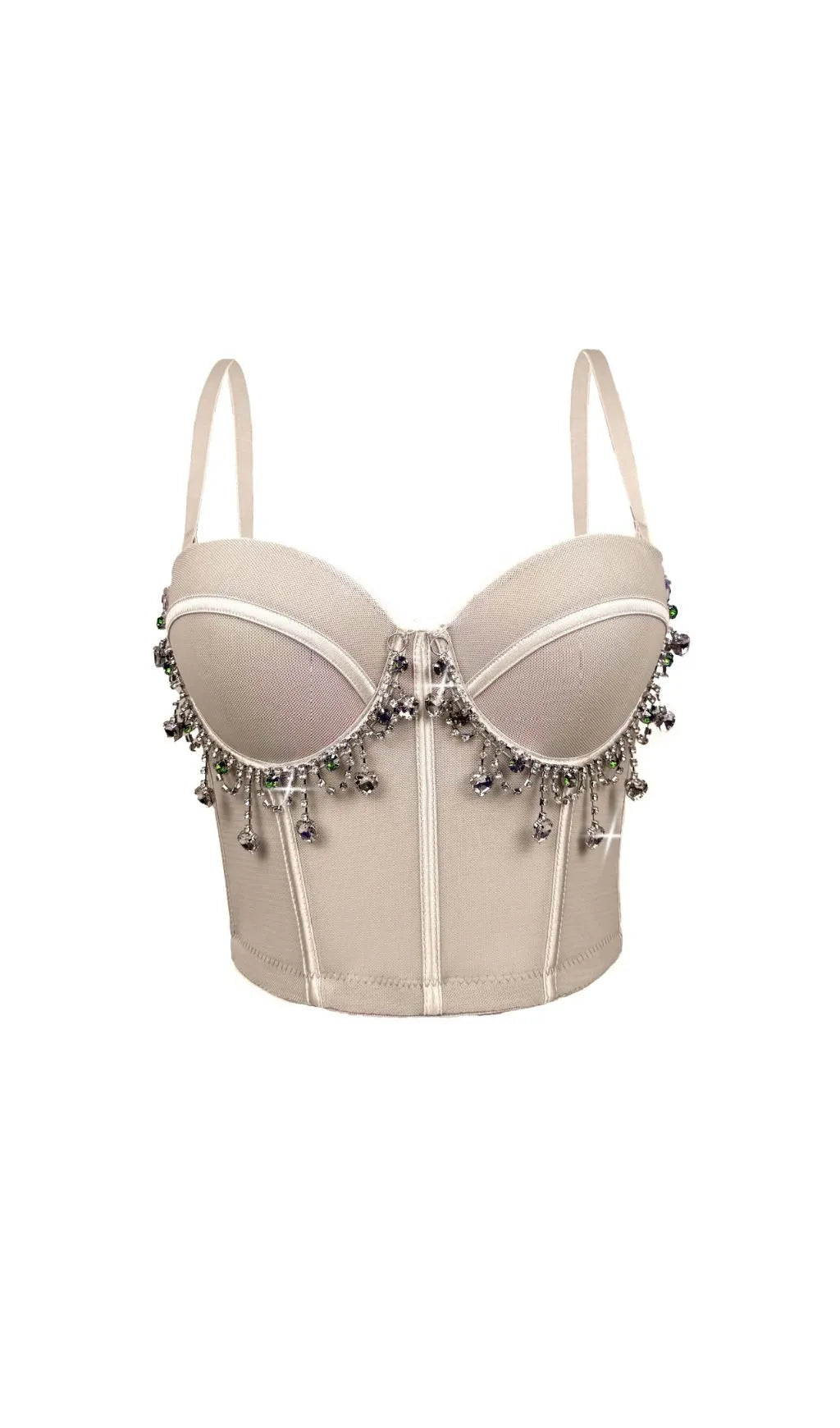 Fausta Diamante Corset Crop Top Flowering Girl