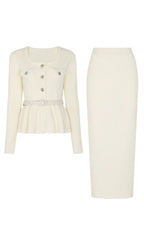 Jakob Knit Top & Skirt Set Flowering Girl