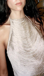 Anielka Halterneck Fringe Top Flowering Girl