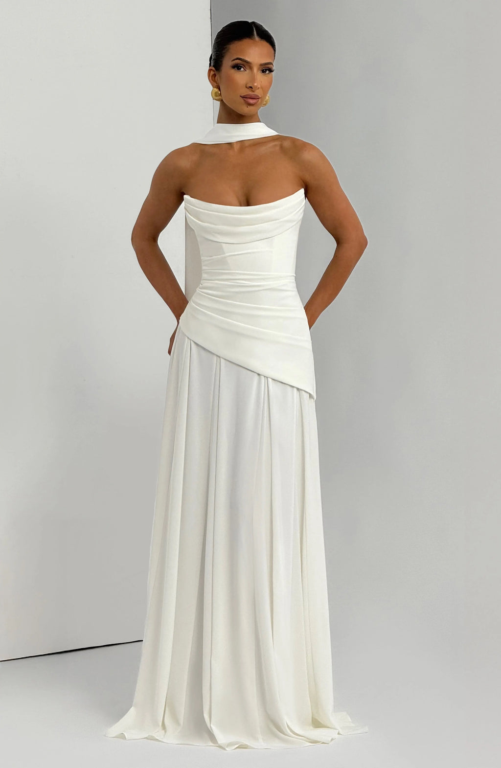 Patricia Maxi Dress - Ivory Flowering Girl