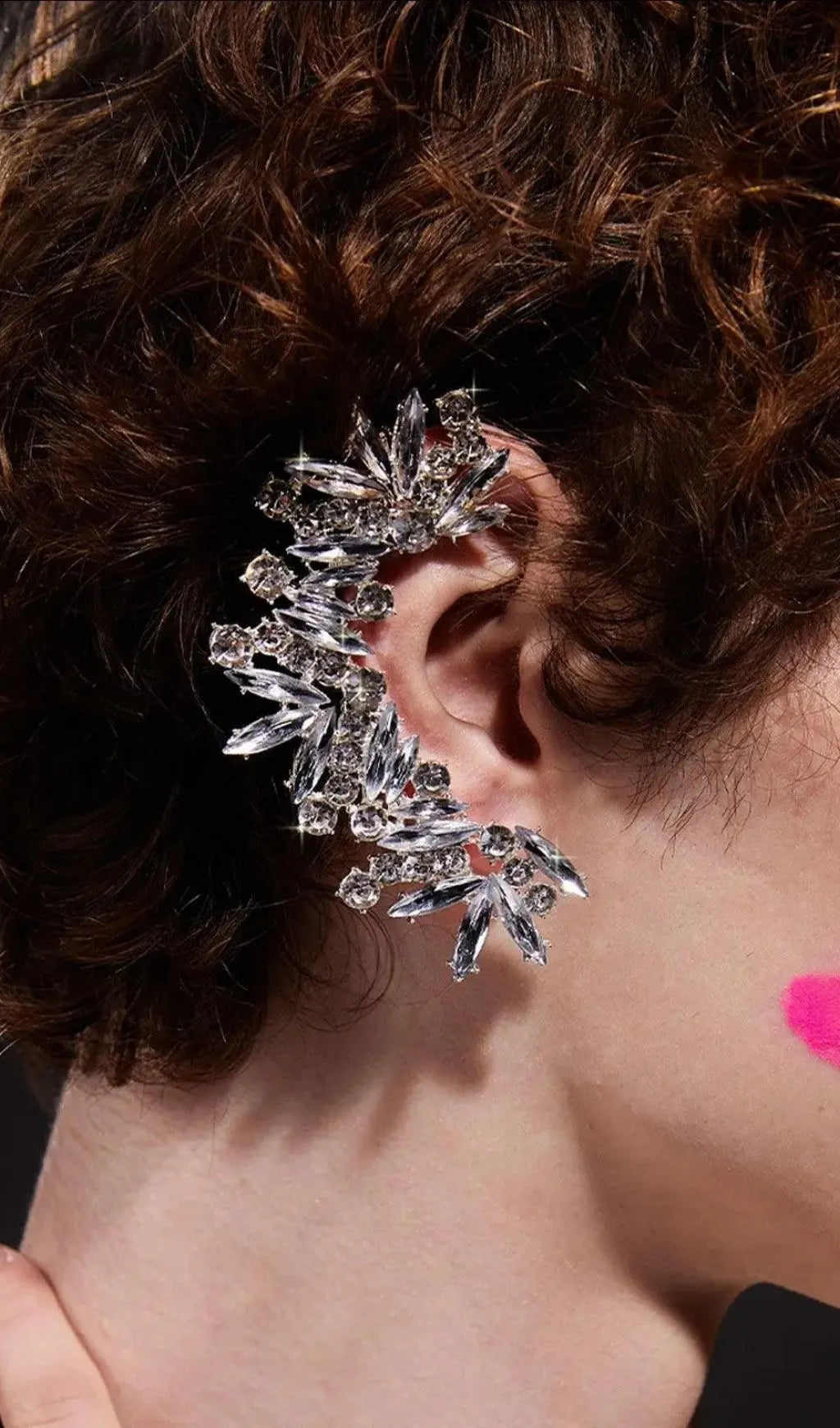 Ambika Crystal Earrings Flowering Girl