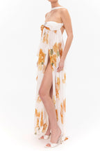 joanna Floral Halter Backless Split Maxi Dress Flowering Girl