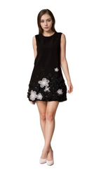 blanche Balius Sleeveless Flower Mini Dress Flowering Girl