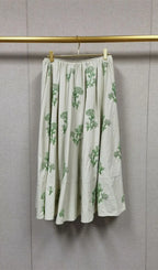 Embroidered Technical Skirt Flowering Girl