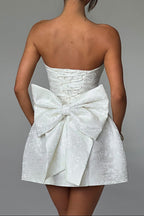 Elenora Mini Dress - Ivory Flowering Girl