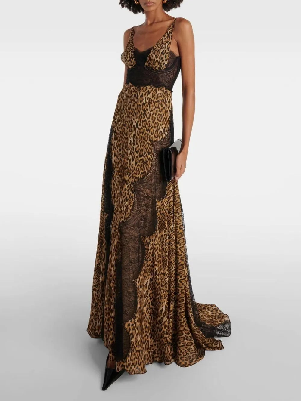 Martine Leopard Lace Maxi Dress Flowering Girl