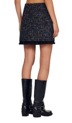 KEITHY RUFFLED TWEED SKIRT Flowering Girl