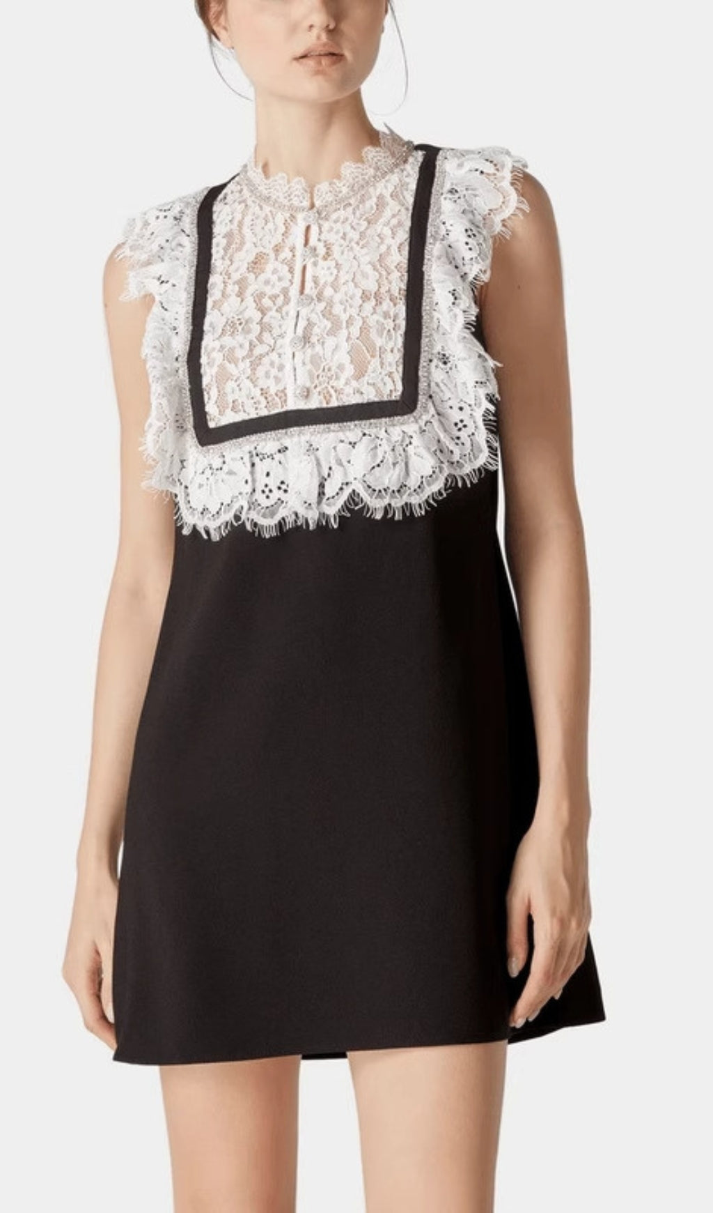 Branka Black Lace Diamond Mini Dress Flowering Girl
