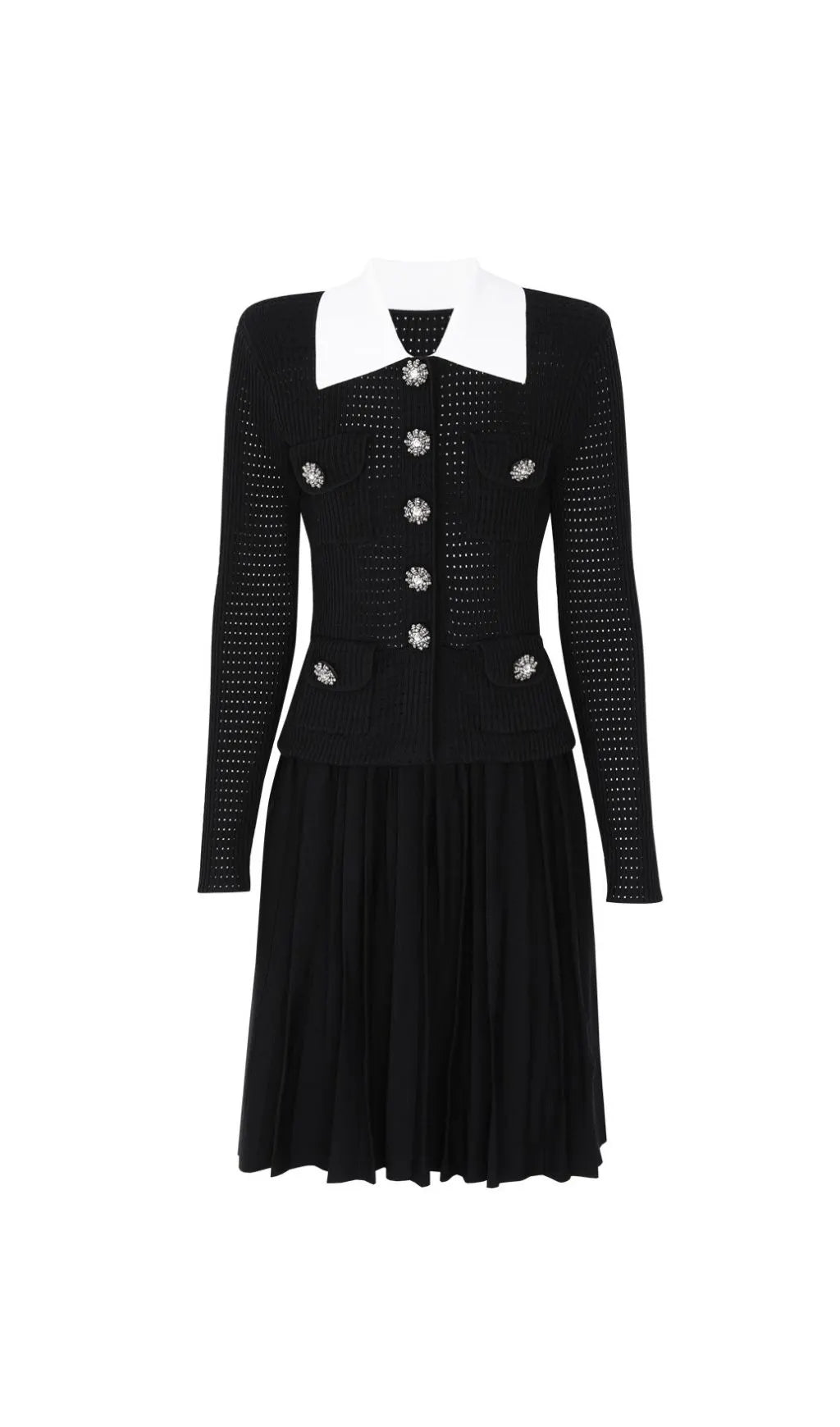 Kary Long Sleeve Knit Mini Dress Flowering Girl