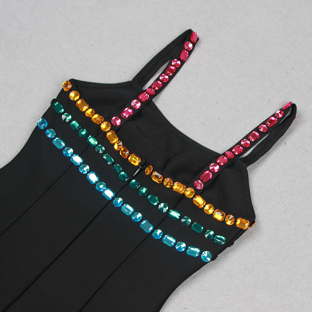 Aeliana Rhinestone Bandage Dress Flowering Girl