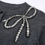 Jordana Beaded Knit Cardigan Flowering Girl