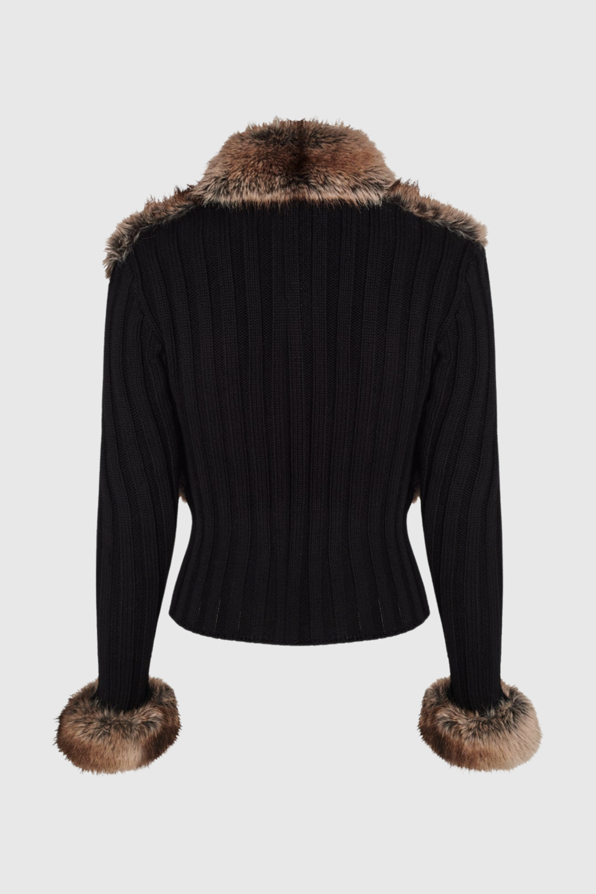 Geraldine Faux Fur Knit Coat Flowering Girl