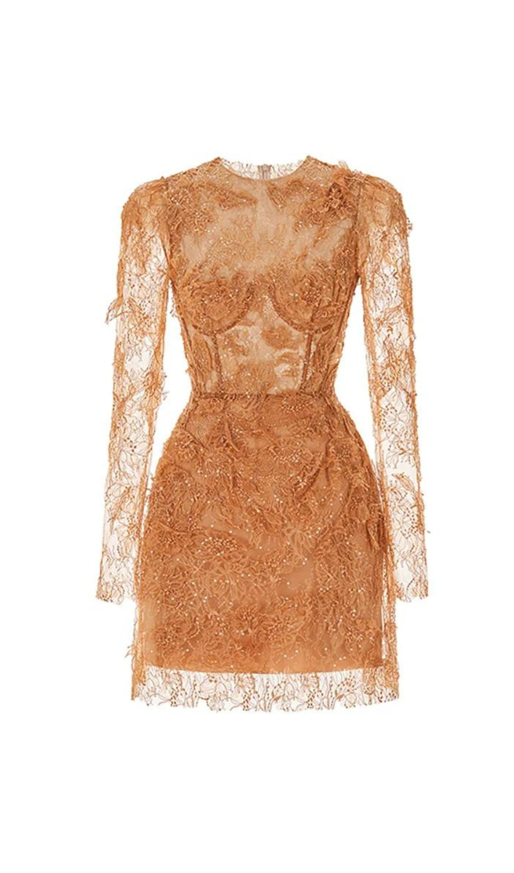 Adri Lace Embroidery Mini Dress Flowering Girl
