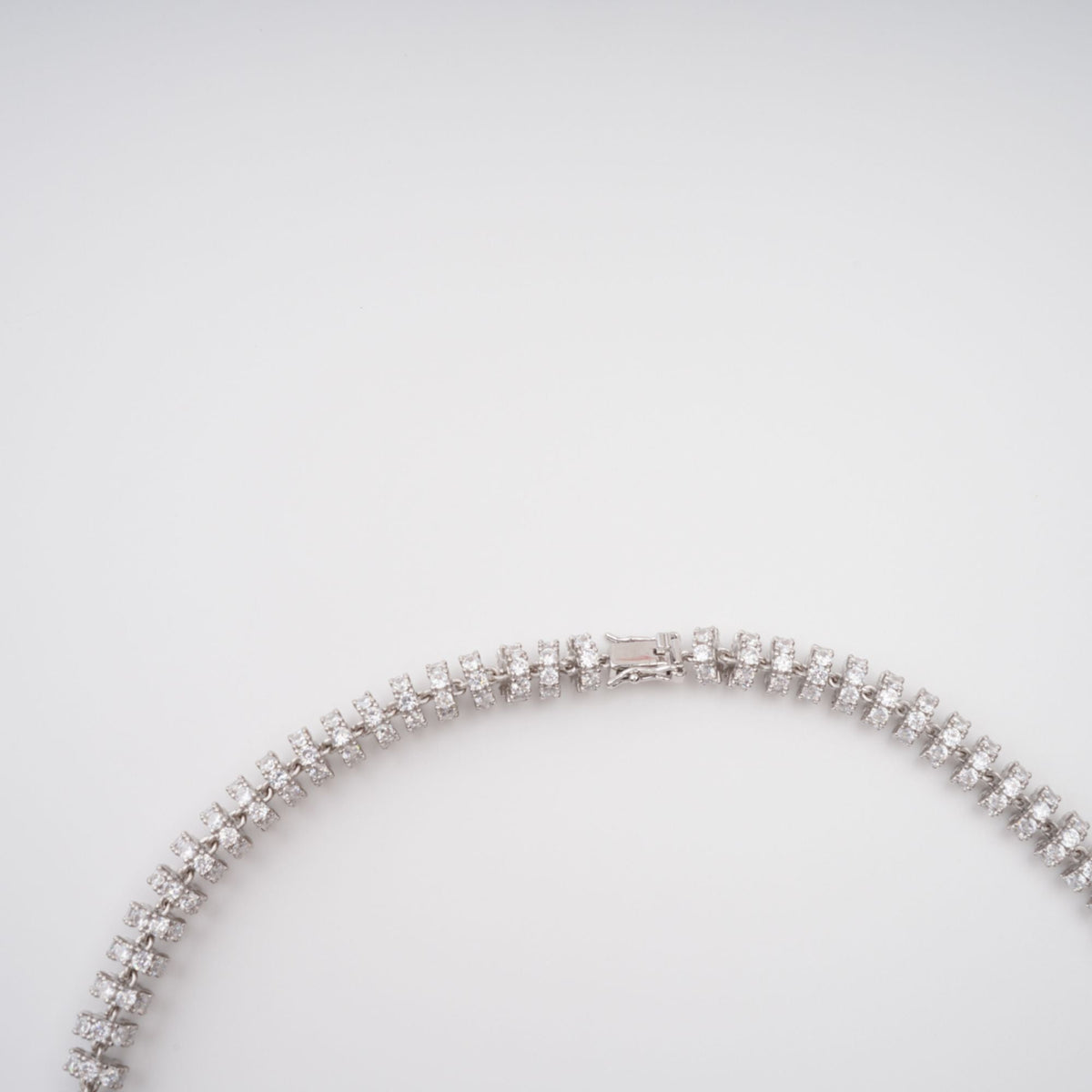 Sandrine Silver-Tone Crystal-Embellished Necklace Flowering Girl