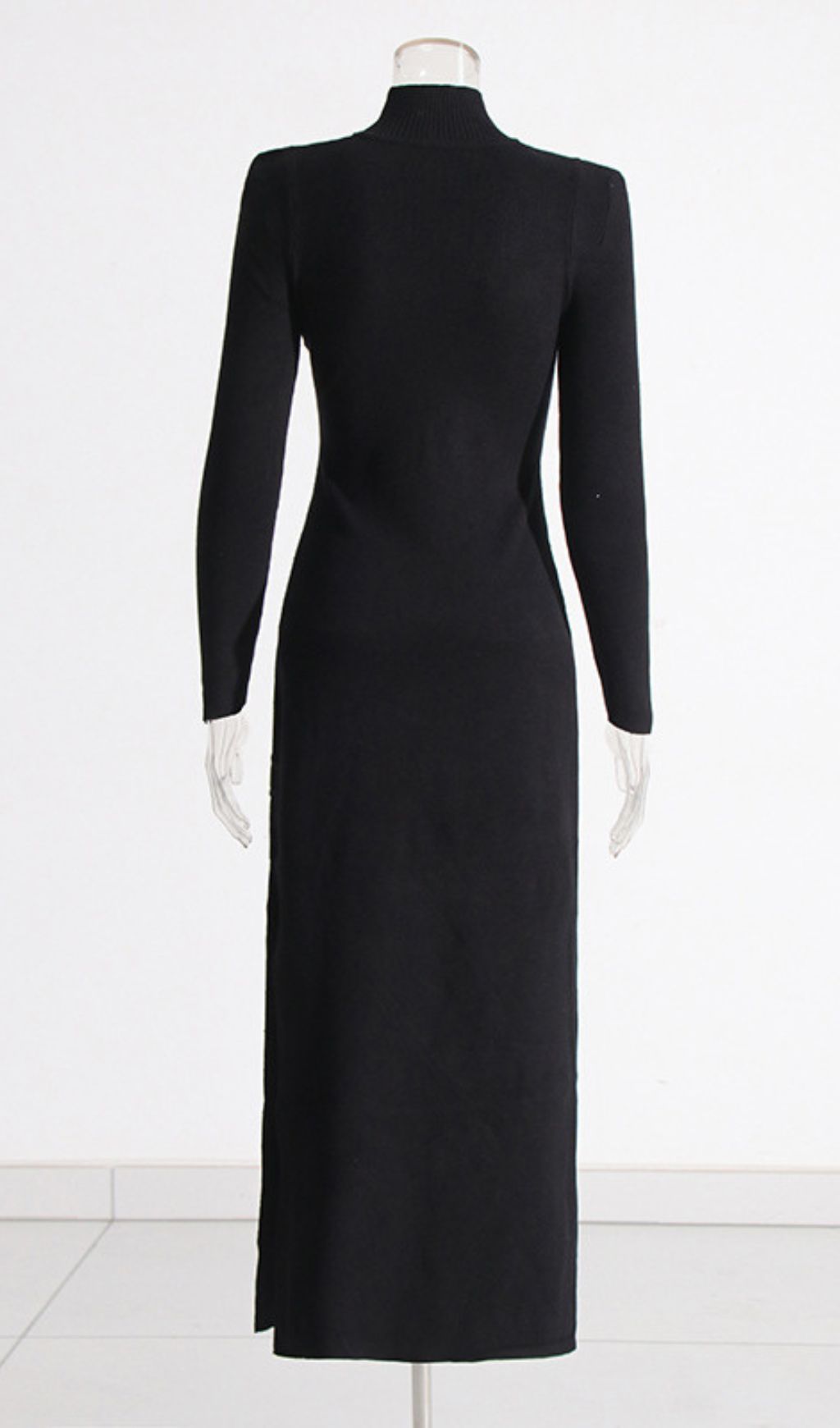 Isai Black Belt Long Sleeve Maxi Dress Flowering Girl