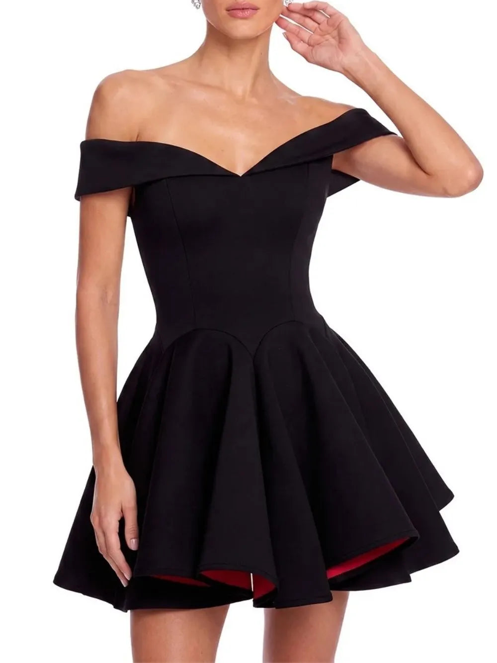 Drynex Off Shoulder Red Sole Mini Dress Flowering Girl
