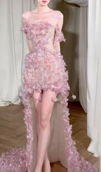 Hernán Pink Flower Maxi Dress Flowering Girl