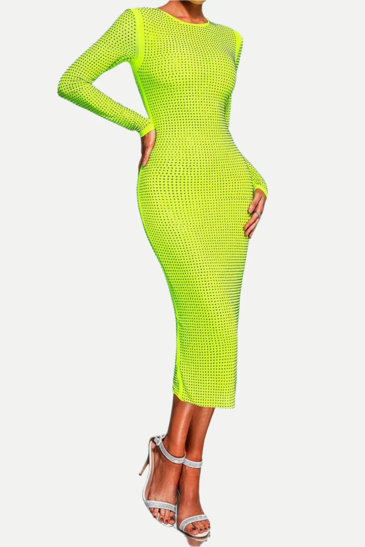 Lucida Crystal-Embellished Midi Dress Flowering Girl