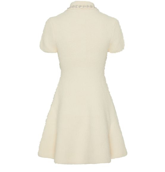 Arantxa Cream Soft Knit Mini Dress Flowering Girl