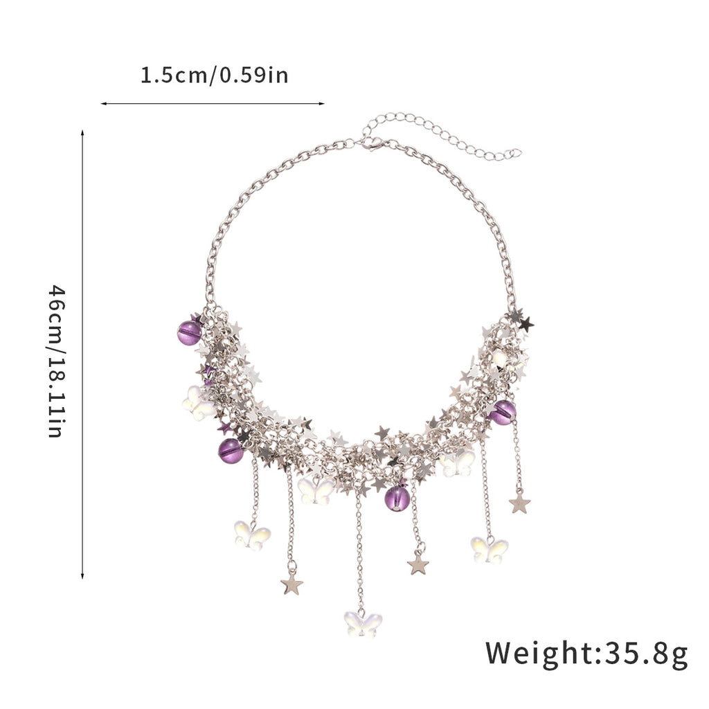 Jory Star Butterfly Necklace Flowering Girl