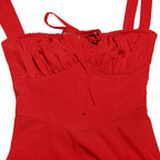 Red Rose Bustier Sundress Flowering Girl