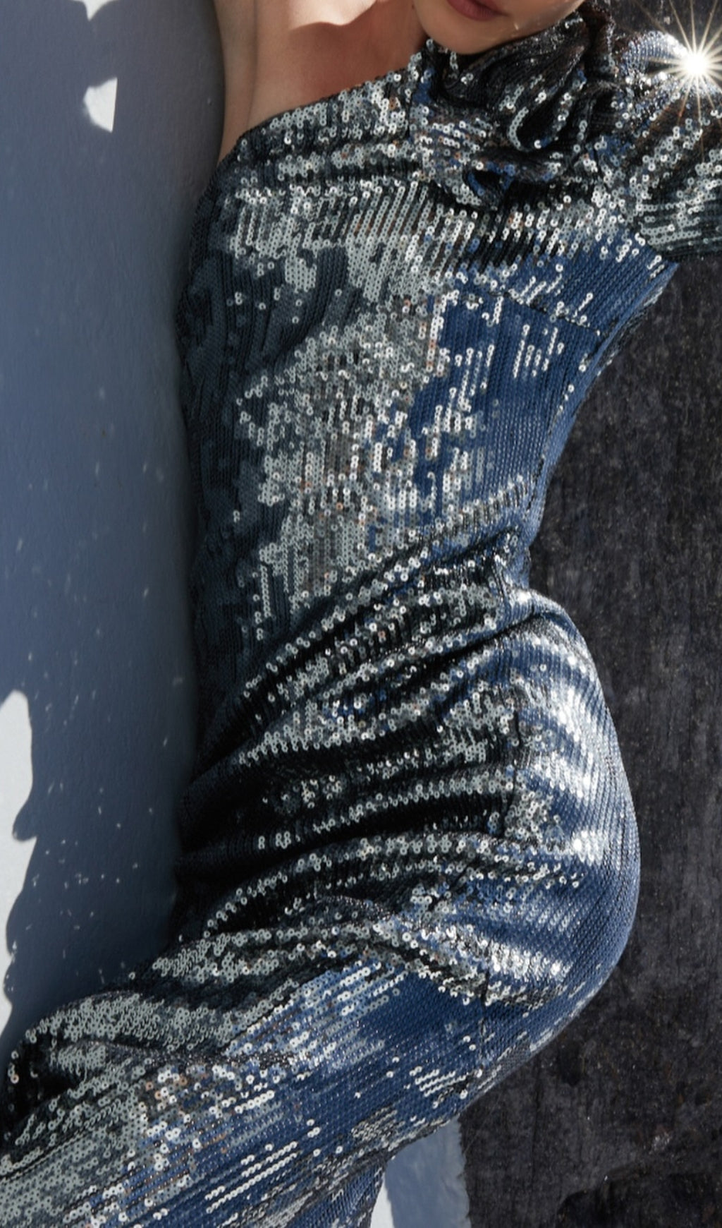 Charlot Silver Sequin Flower Maxi Dress Flowering Girl