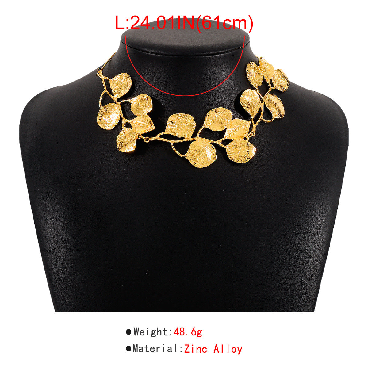 Exaggerated Leaf Choker Flowering Girl