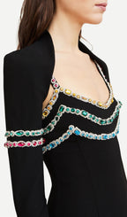 Aeliana Rhinestone Bandage Dress Flowering Girl