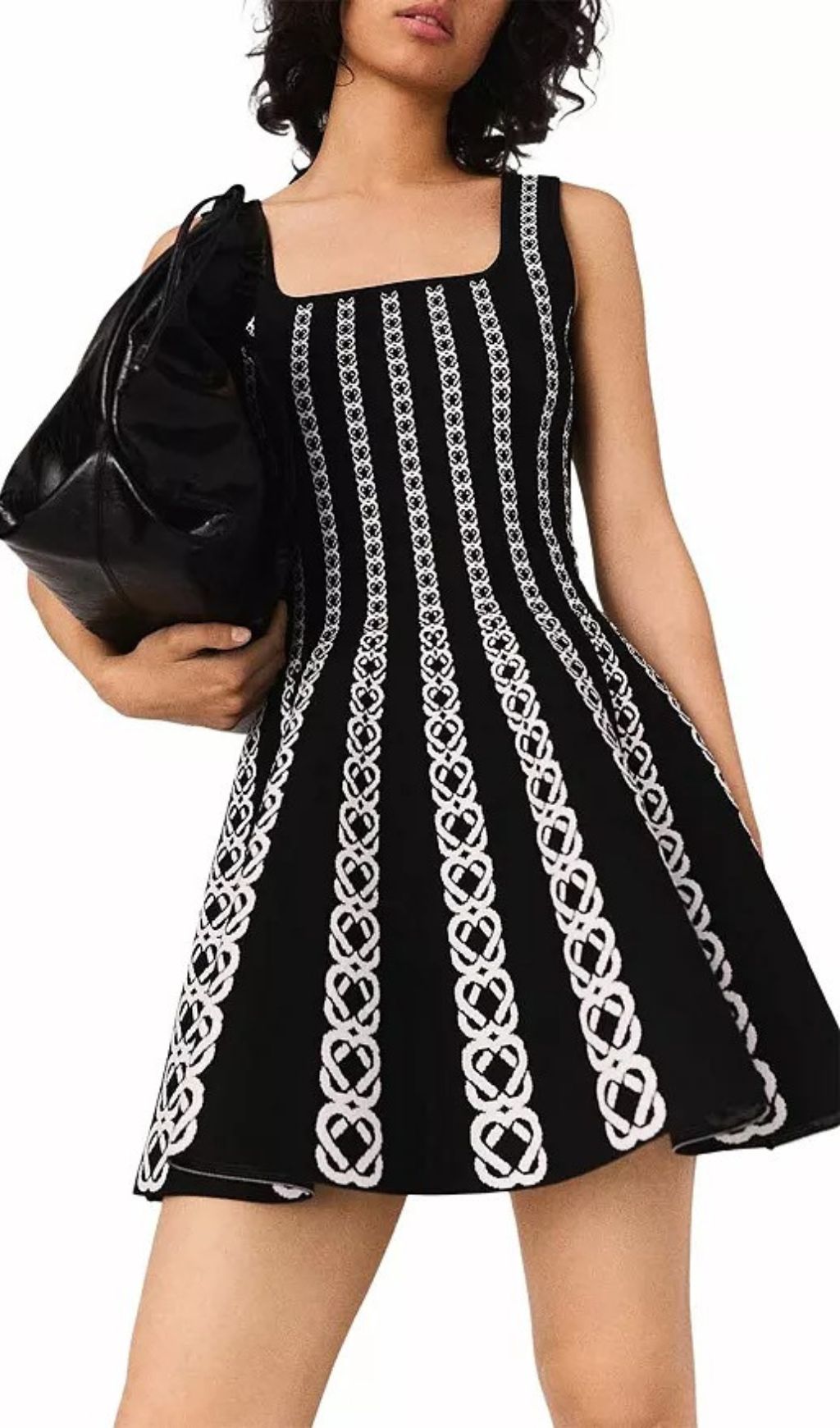 Russel Jacquard Mini Dress Flowering Girl