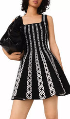 Russel Jacquard Mini Dress Flowering Girl