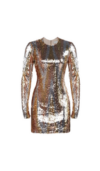 Chevron Sequin Mini Dress Flowering Girl