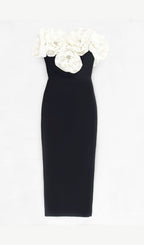 Ananux Flower Drcor Maxi Dress Flowering Girl