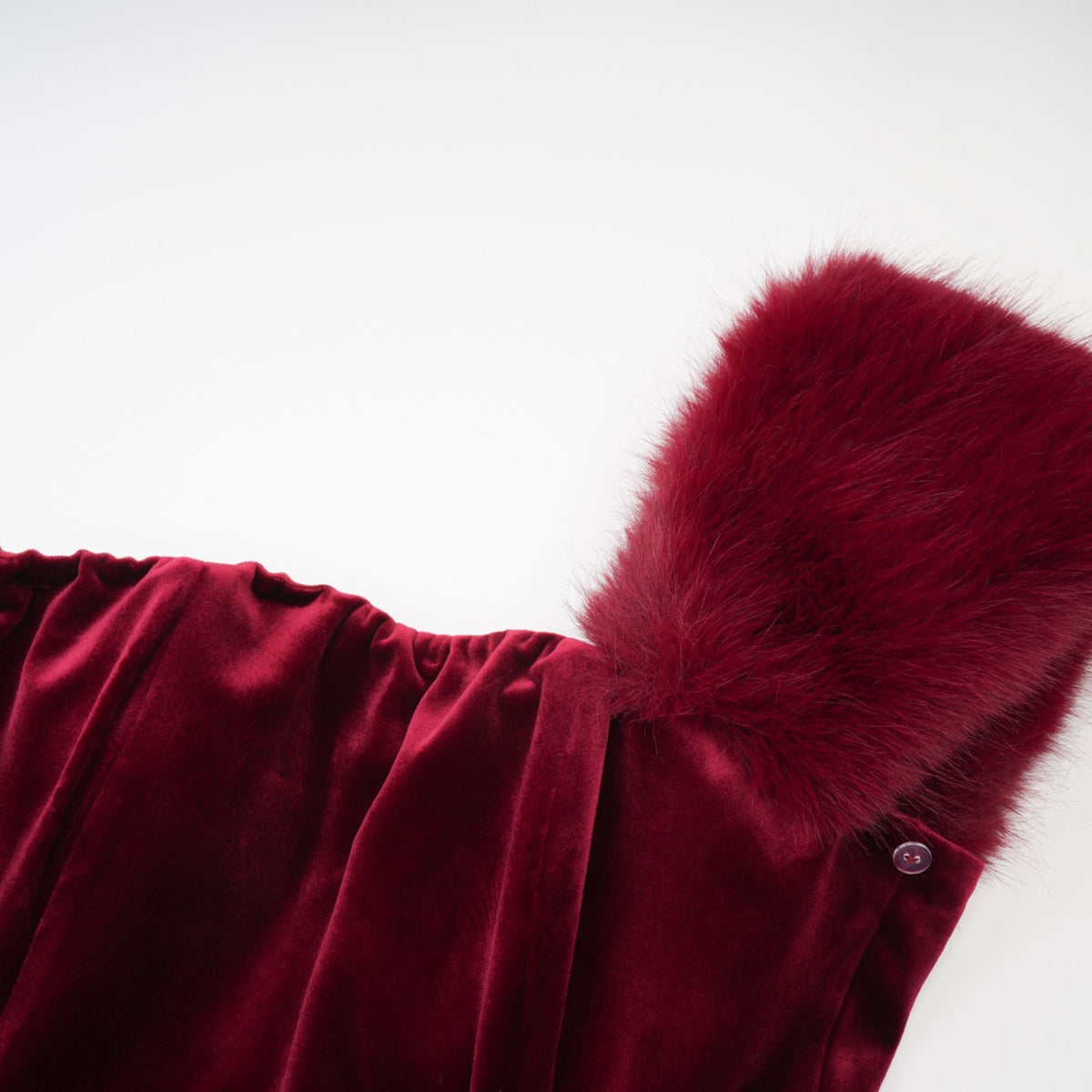 Wivika Velvet Fur Dress Flowering Girl