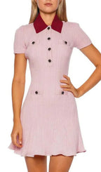 Gracjan Pink Knit Mini Dress Flowering Girl