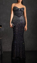 Janny Strapless Diamond Maxi Dress Flowering Girl