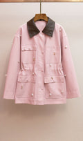 Harita Pink Beaded Jacket Flowering Girl