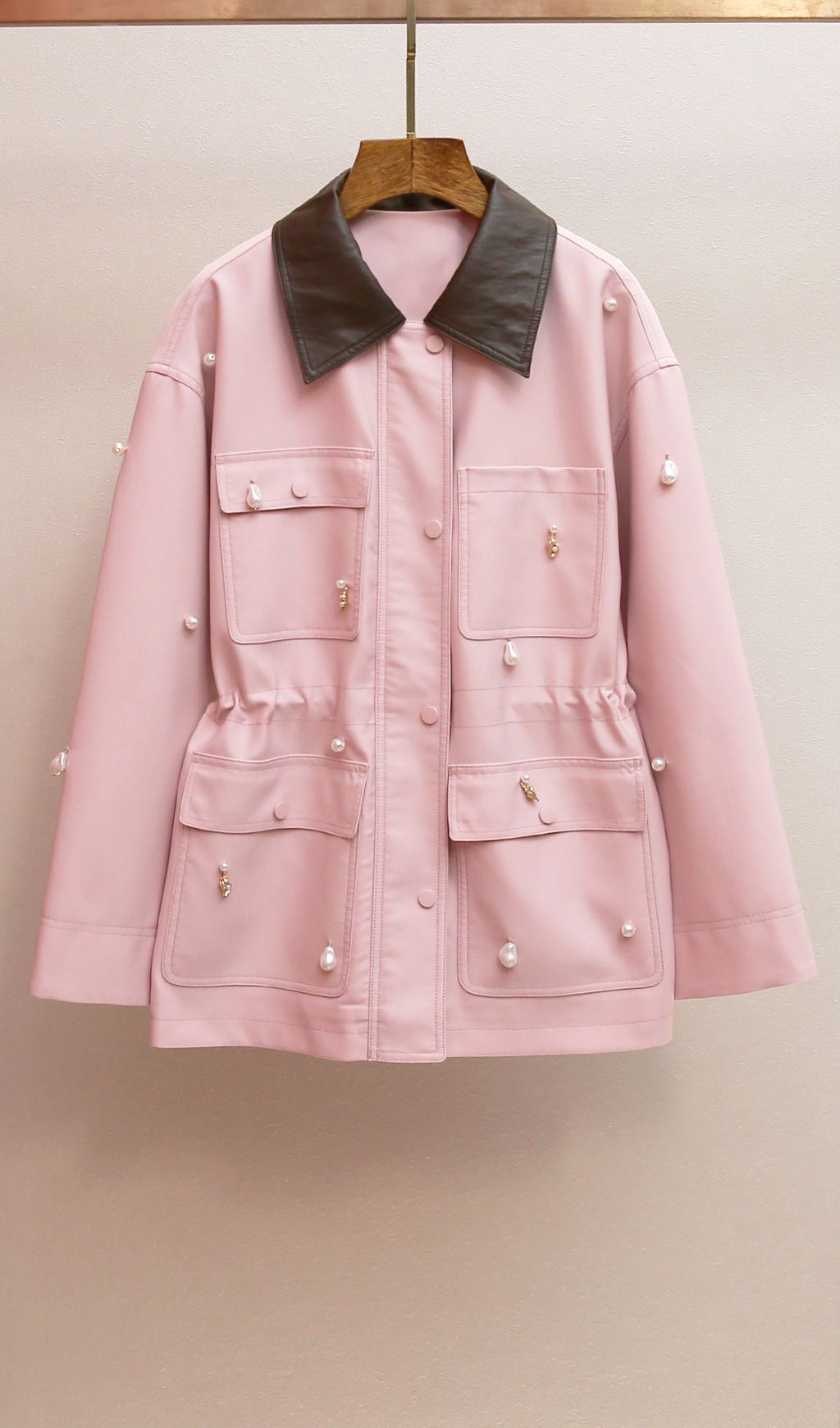 Harita Pink Beaded Jacket Flowering Girl