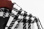 Quintina Black White Plaid Blazer Flowering Girl