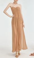 Fintan Strapless Mesh Maxi Dress Flowering Girl