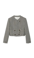 CROPPED HOUNDSTOOTH JACKET Flowering Girl