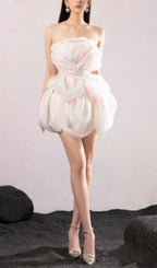 Achit Flower Bud Rainbow Mini Dress Flowering Girl