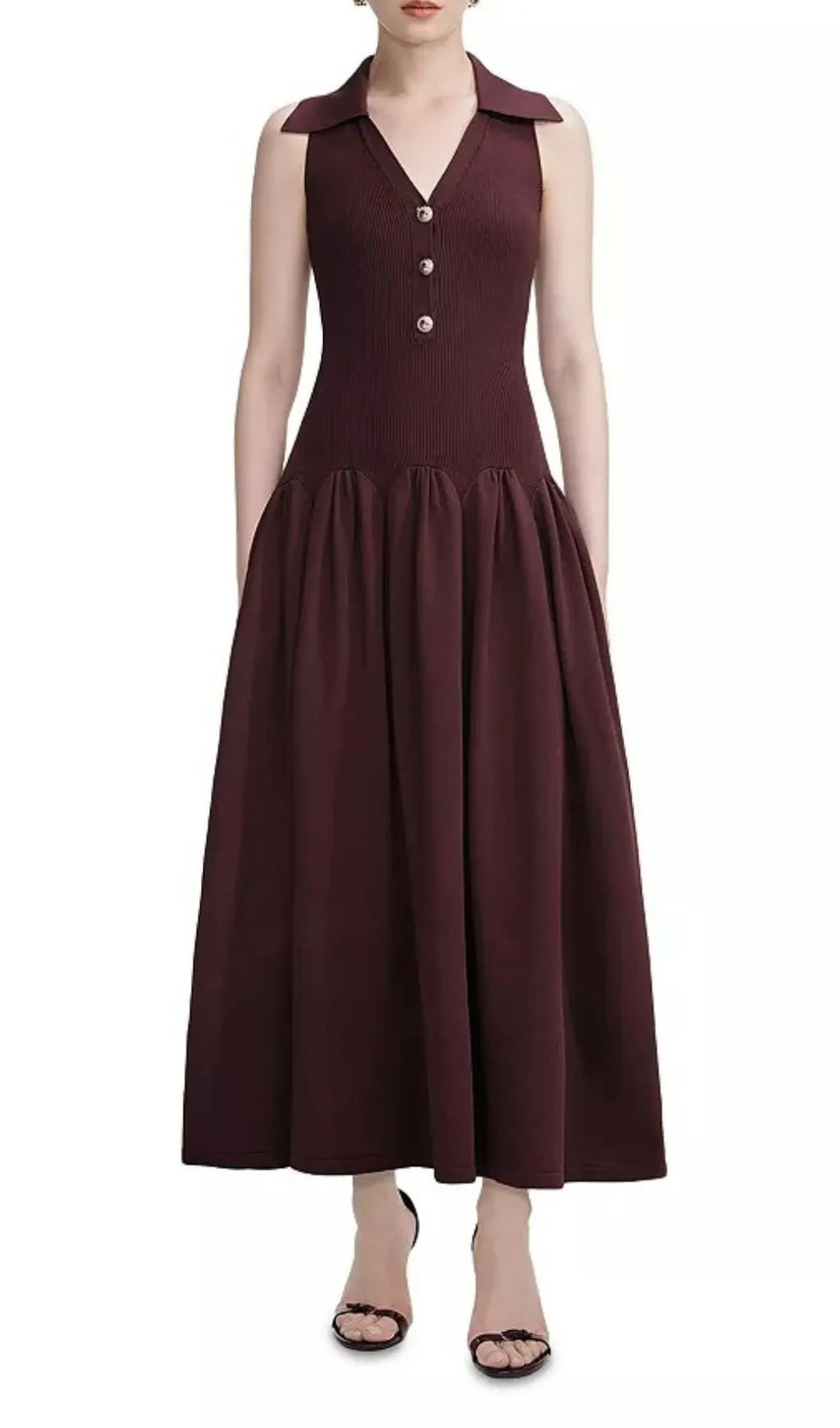 Ribbed Midi Dress Flowering Girl