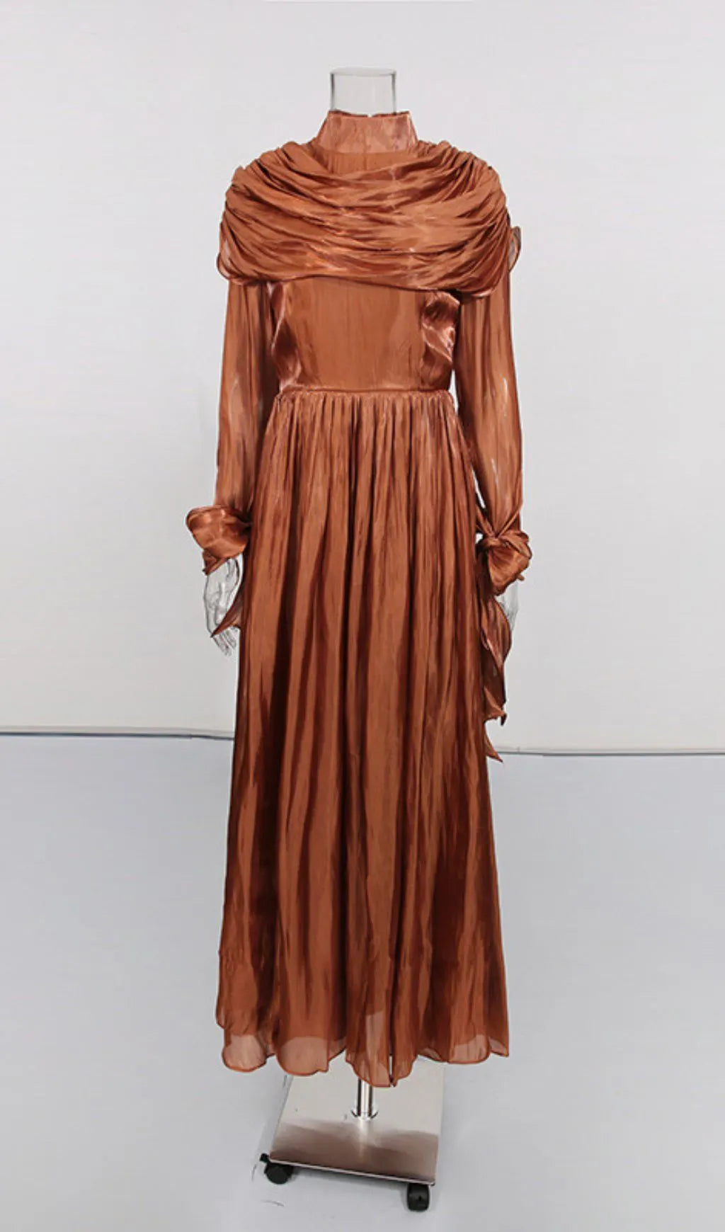 Iyla Ruched Long Sleeve Maxi Dress Flowering Girl