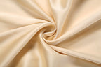 Gold Satin Column Evening Gown Flowering Girl