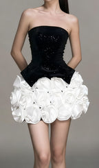 Ilithya Strapless Top & Flower Skirt Set Flowering Girl
