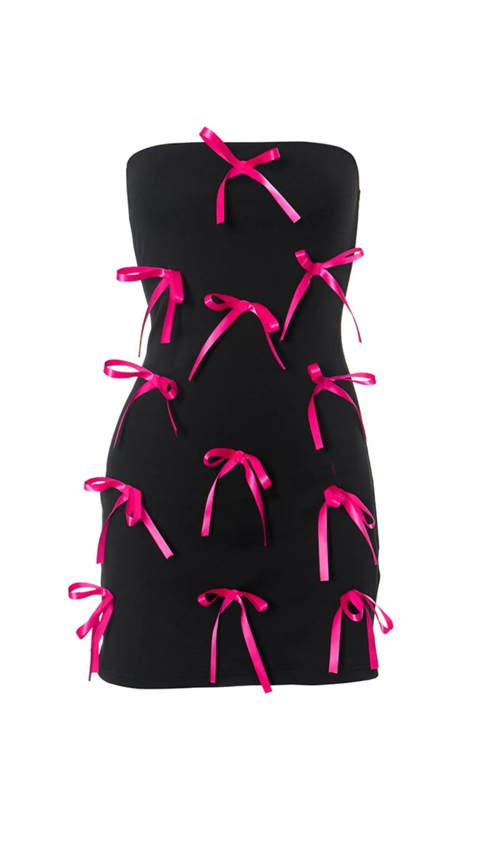 Strapless Bow Mini Dress Flowering Girl